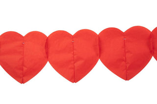 Paper garland Red Hearts