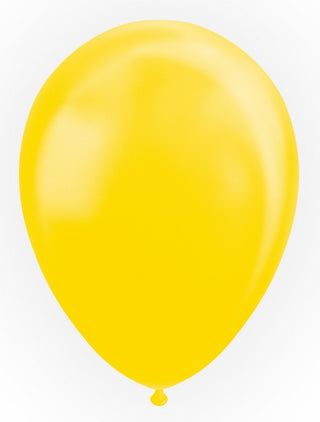 Latexballonger pärlemor Gul 10-pack