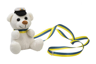 Student Teddy Bear Small White