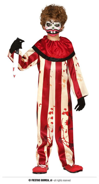 Läskig clown Barndräkt