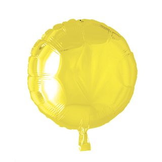 Cirkel folieballong Gul 45cm