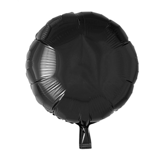 Cirkel folieballong Svart 18"