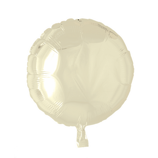 Cirkel folieballong Elfenben