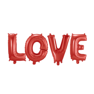 Foil balloon "Love" Red