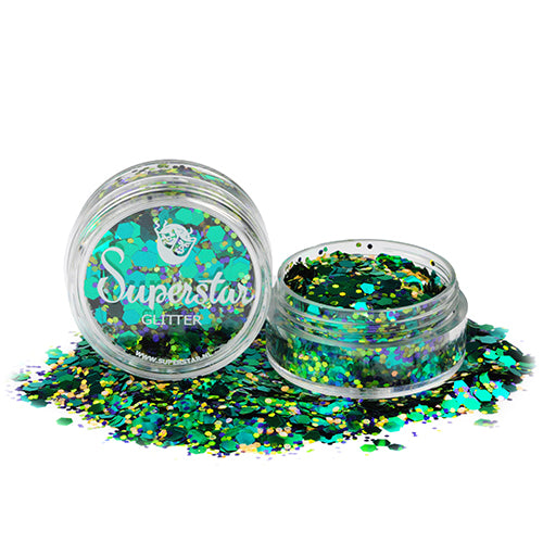 Superstar Peacock Chunky Mix face glitter 8ml – Yippo