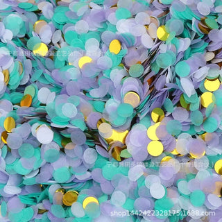 Confetti Turquoise, Purple, White and Gold