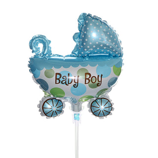 Mini ballong baby boy vagn på pinne