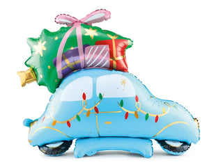 Christmas Car Portrait Foil Balloon