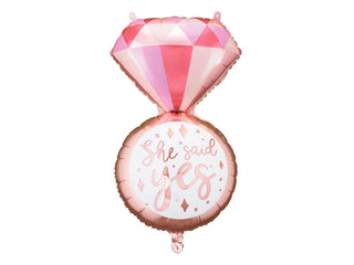 She said Yes Diamant Heliumballong 41x72 cm