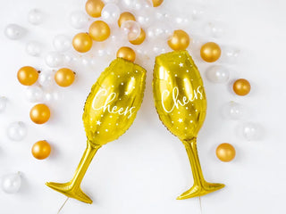 Cheers Champagne glass Helium balloon 26x78cm