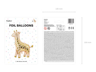 Helium balloon Giraffe Incl. helium