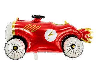 red vintage race car balloon