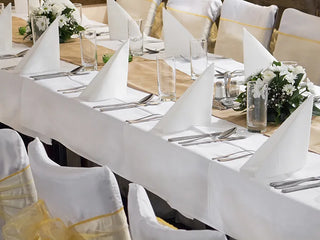 Tablecloth White Fabric 180 x 300cm