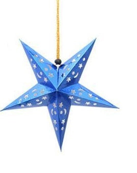 Christmas star blue