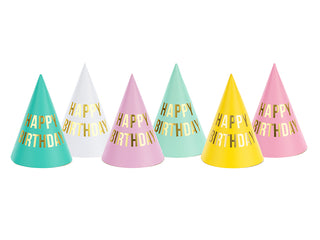 Party hats Pastel Happy Birthday