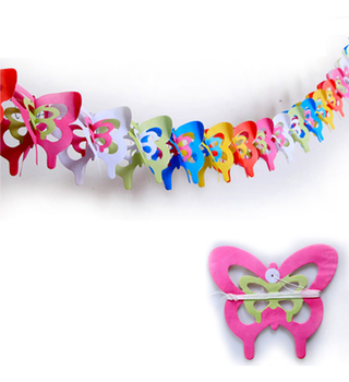 Paper garland butterfly beautiful