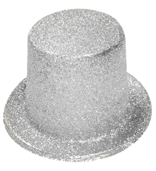 Tophatt liten Silver