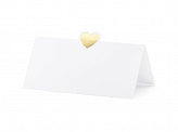 Placement card Gold Heart, 10-pack