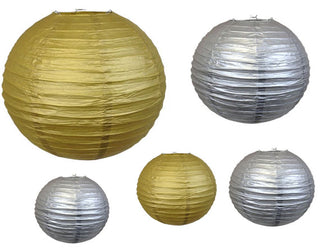 Paper Lanterns 30cm Gold