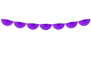 Fan Garland Purple 3m