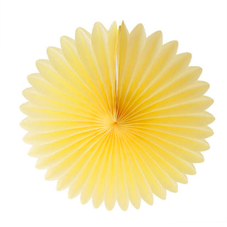 Fan Decoration 35cm Yellow