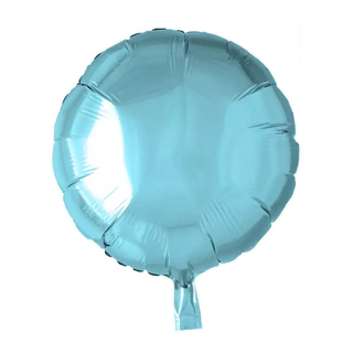 Cirkel folieballong Ljusblå