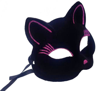 Cat mask glitter cerise