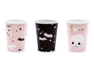 Paper cups Boo! mix 6-pack
