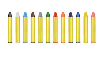 Partydeco Face Crayons 12-pack