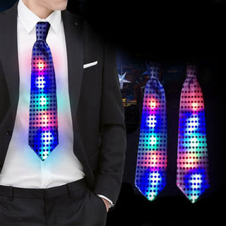 Sequin tie brilliant in purple