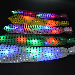 Sequin tie brilliant in purple
