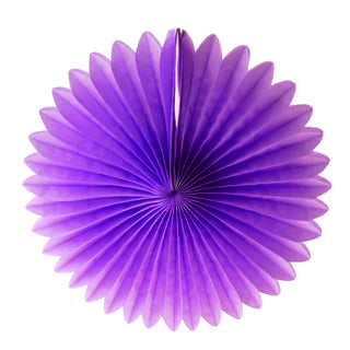 Fan Decoration 35cm Dark purple