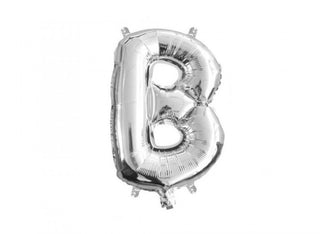 Liten Bokstavsballong Silver 41cm A-Ö