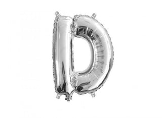 Liten Bokstavsballong Silver 41cm A-Ö
