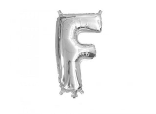 Liten Bokstavsballong Silver 41cm A-Ö