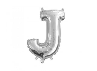 Liten Bokstavsballong Silver 41cm A-Ö