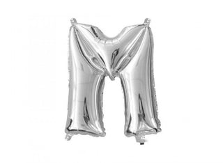Liten Bokstavsballong Silver 41cm A-Ö