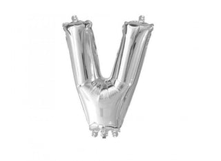 Liten Bokstavsballong Silver 41cm A-Ö