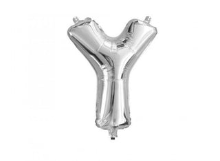 Liten Bokstavsballong Silver 41cm A-Ö