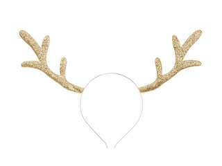 Reindeer Horn Gold Headband