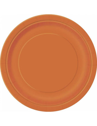 Orange plates 16-pack 21.9cm