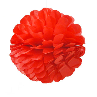 Pom Pom balls Simple Red 30cm