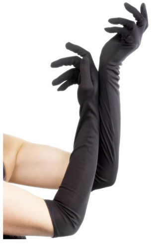 Elegant Long Gloves Black