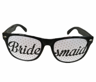 bridesmaid glasses black